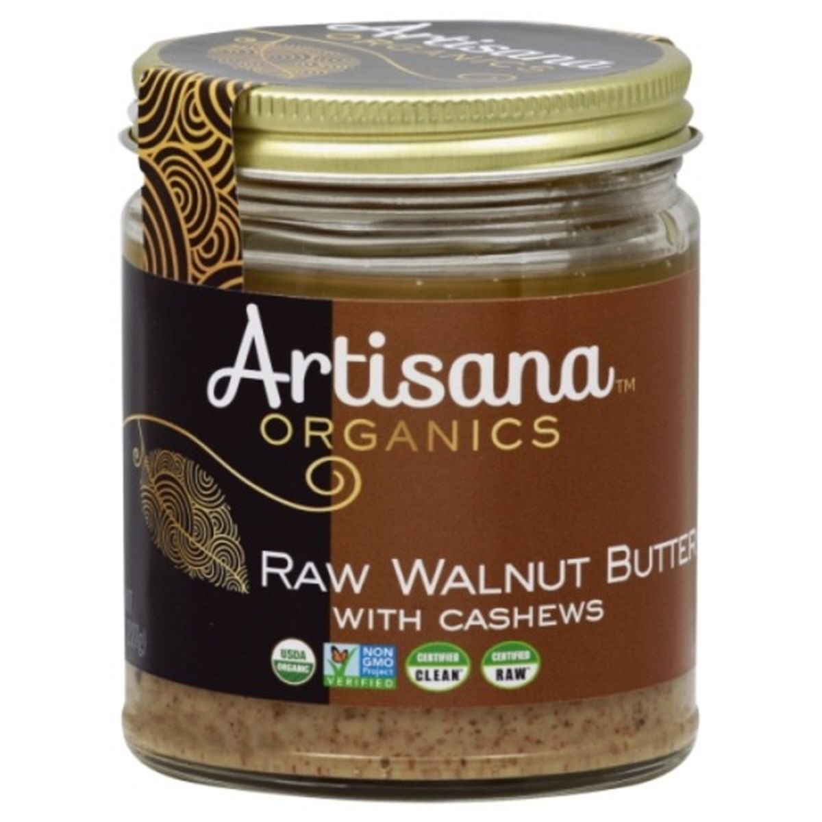 Calories in Artisana Organics Walnut Butter, Raw, Organic, with Cashews