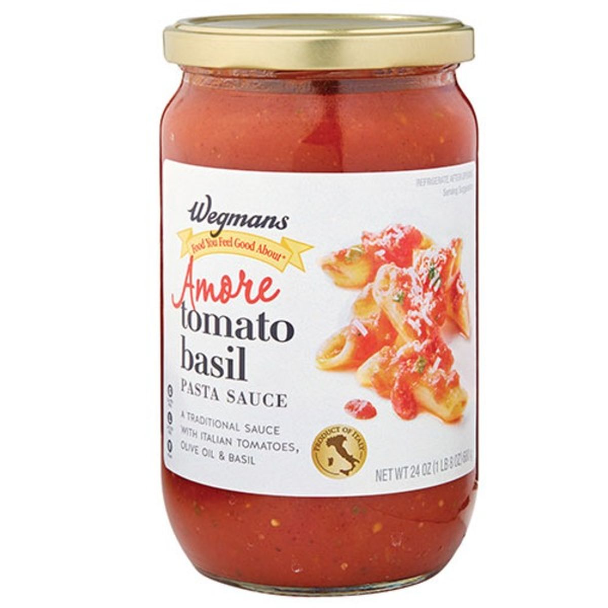 Calories in Wegmans Tomato Basil Pasta Sauce