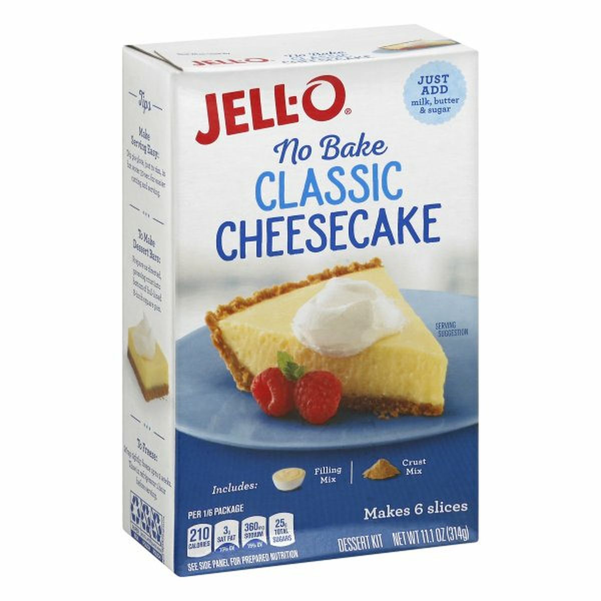 Calories in Jell-O Dessert Kit, Classic Cheesecake, No Bake
