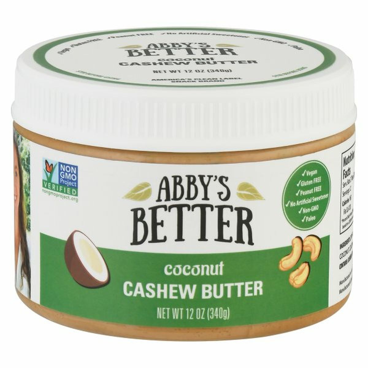 Calories in Abby's Better Cashew Butter, Coconut