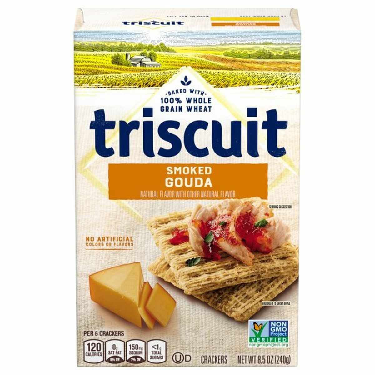 Calories in Triscuit Crackers, Smoked Gouda