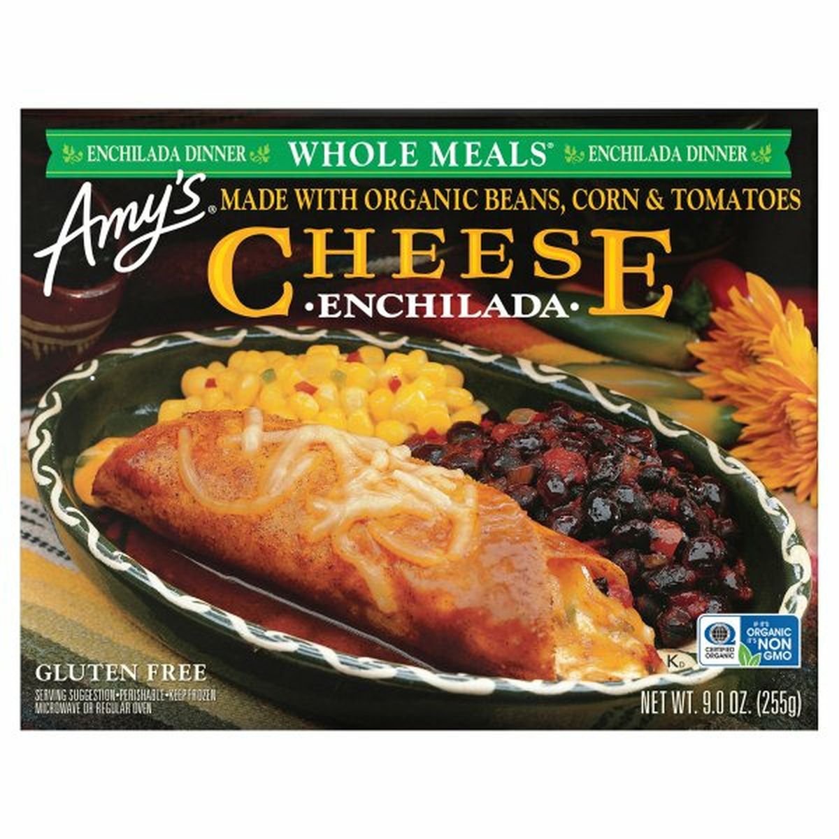 Calories in Amy's Kitchen Whole Meals Enchilada, Cheese