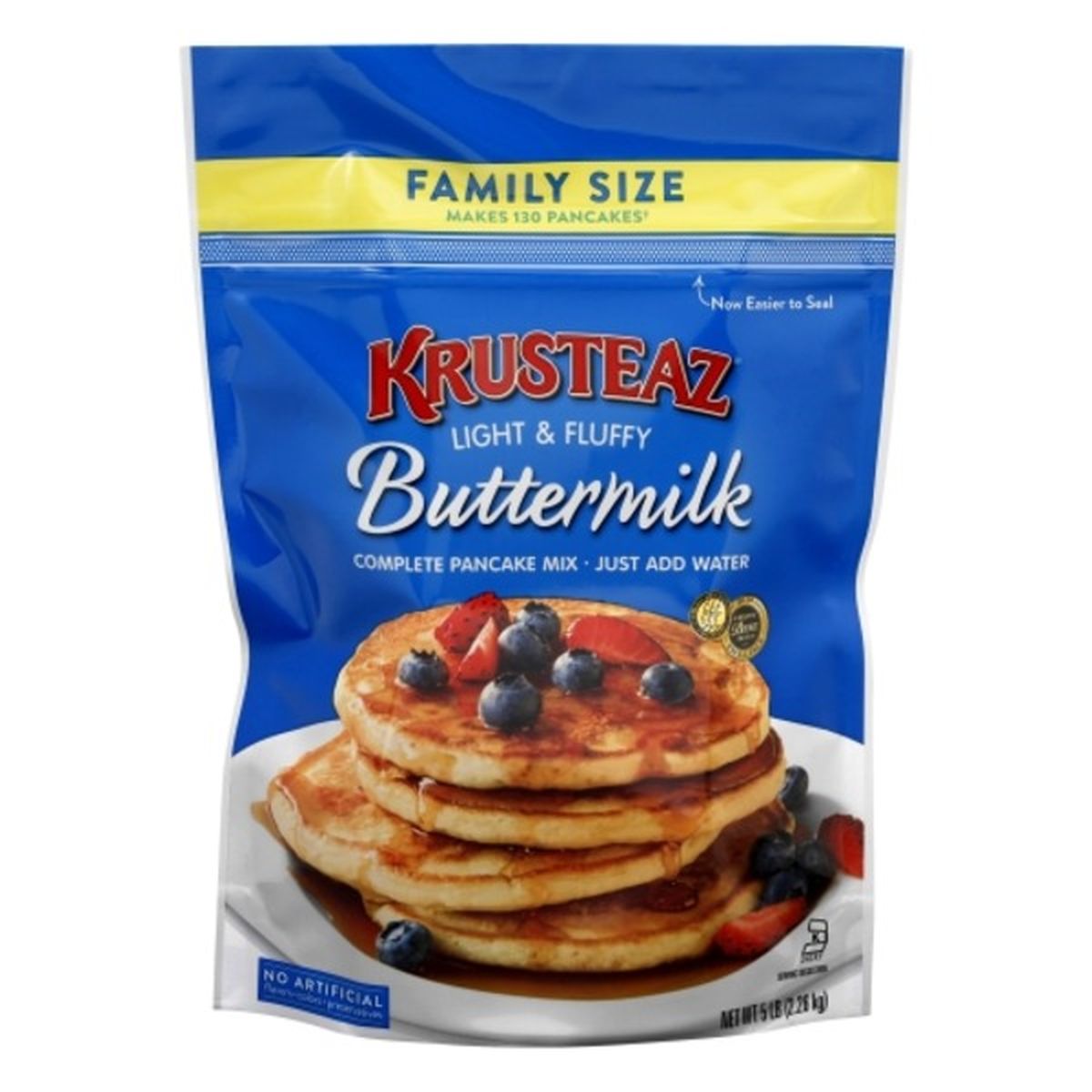 Calories in Krusteaz Pancake Mix, Buttermilk, Light & Fluffy, Family Size