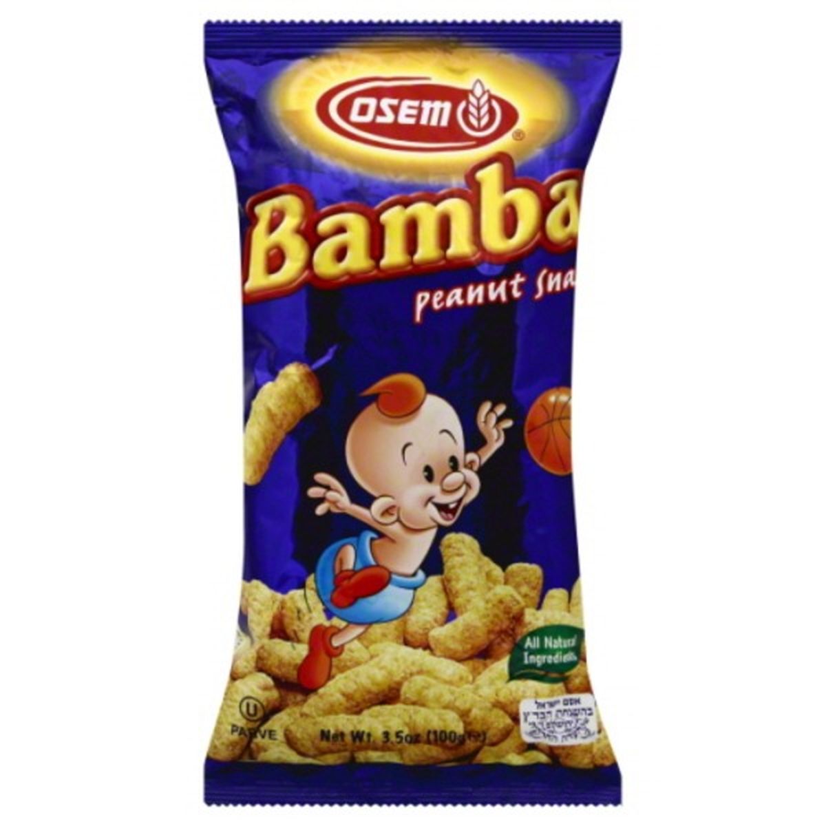 Calories in Osem Peanut Snacks, Bamba