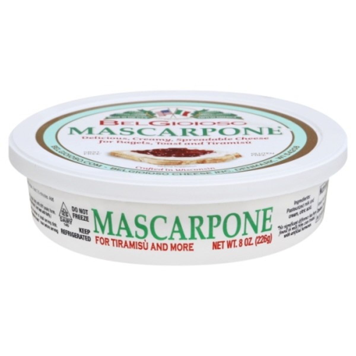 Calories in BelGioioso Cheese, Mascarpone