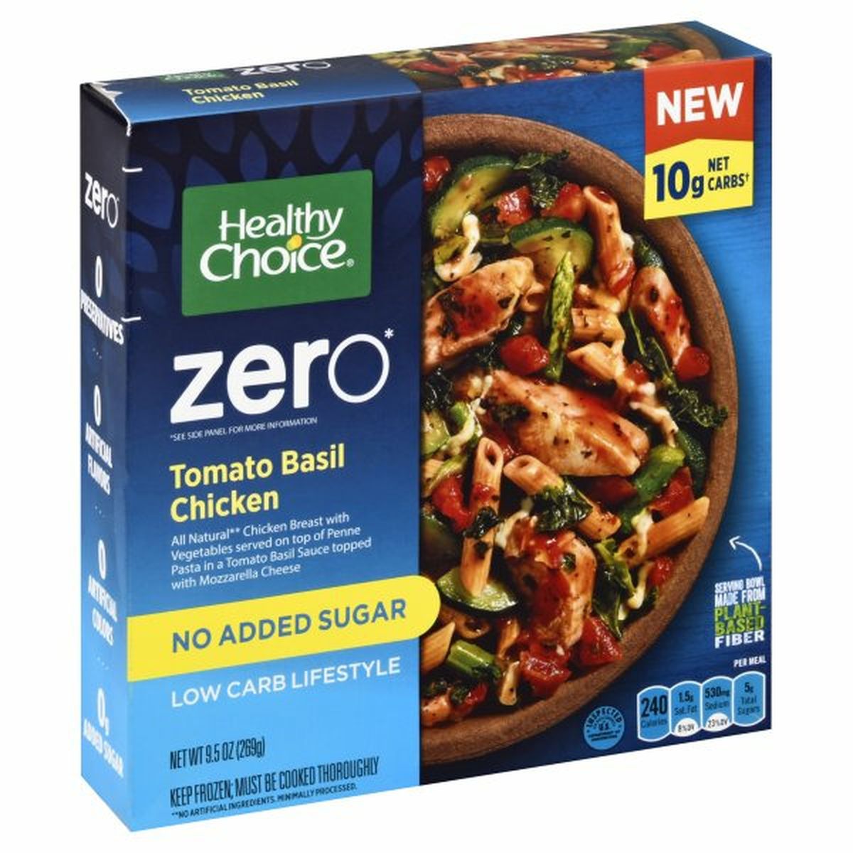 Calories in Healthy Choice Zero Tomato Basil Chicken