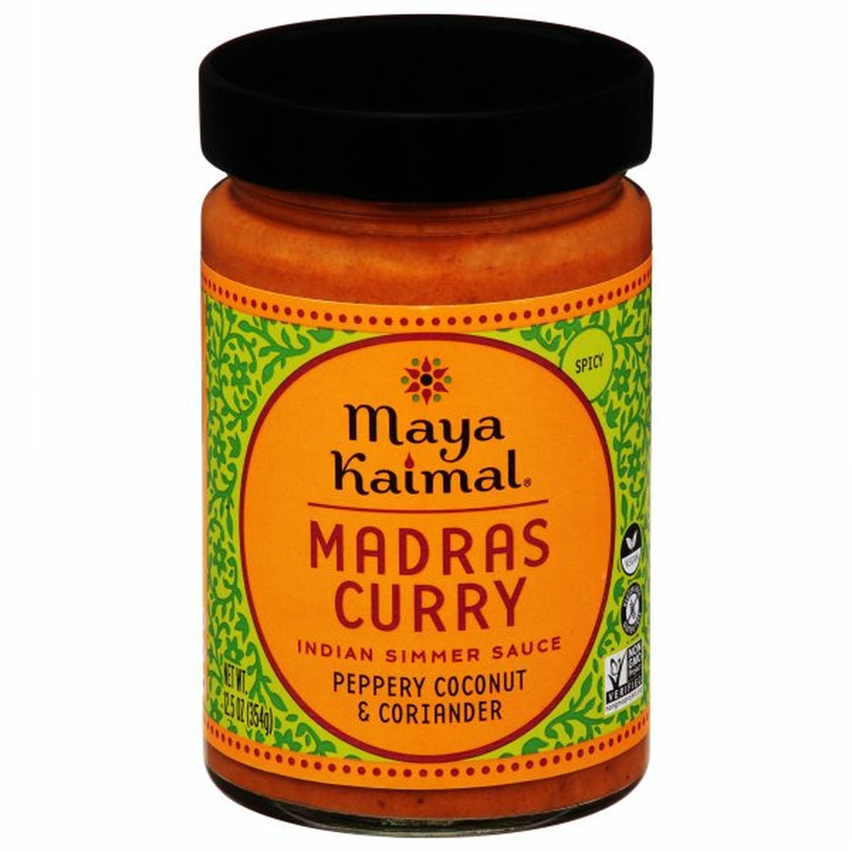 Calories in Maya Kaimal Indian Simmer Sauce, Madras Curry, Spicy