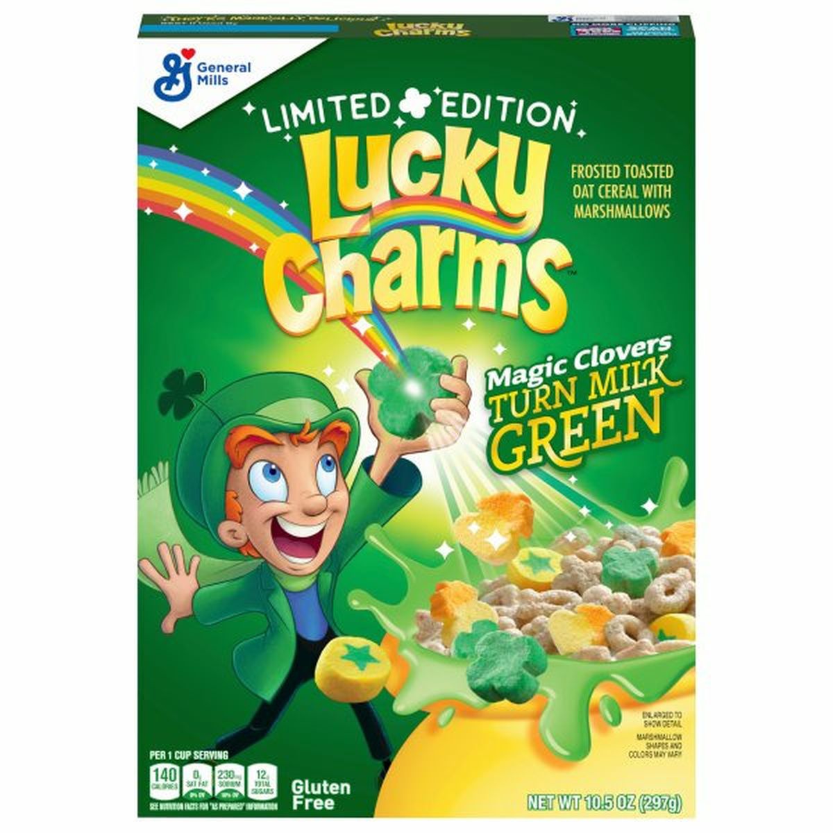 Calories in Lucky Charms Cereal, Magic Clovers