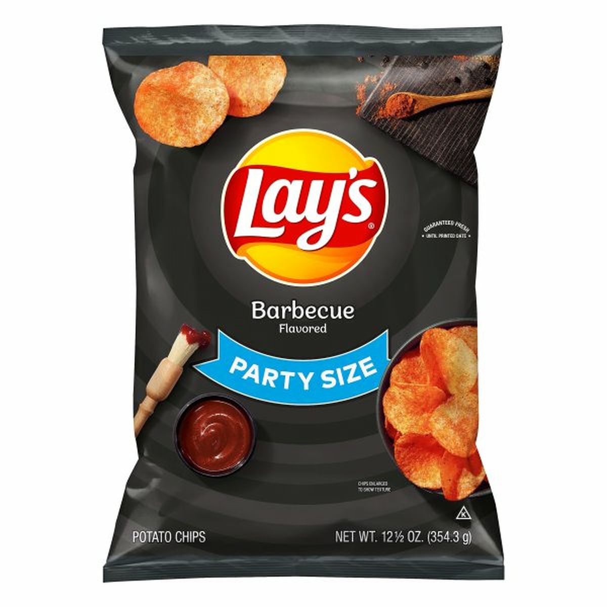 Calories in Lay's Potato Chips, Barbecue Flavored, Party Size