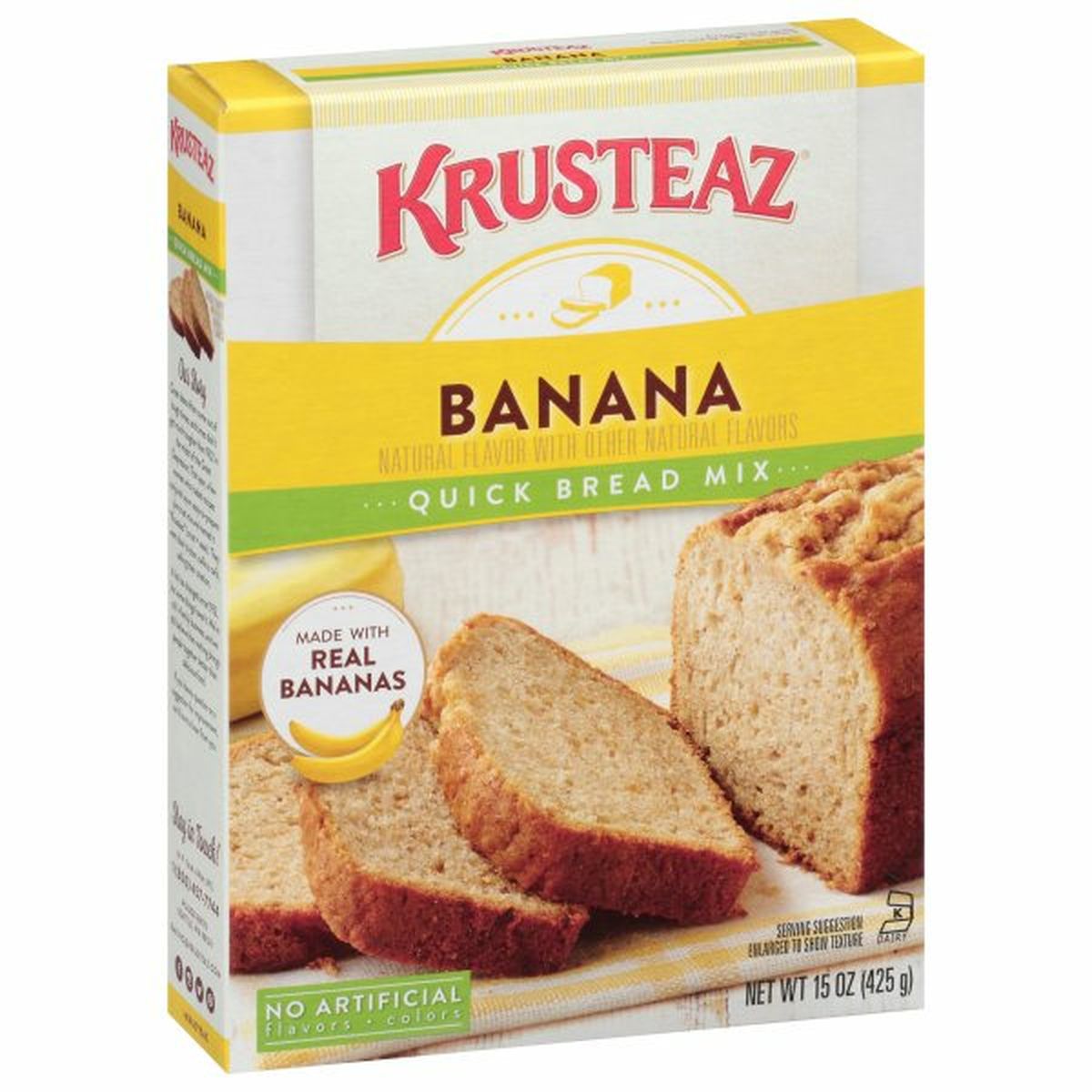 Calories in Krusteaz Quick Bread Mix, Banana