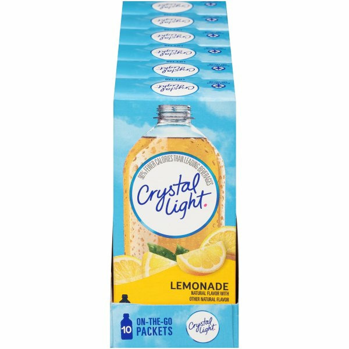 Calories in Crystal Light Lemonade On-The-Go Powdered Drink Mix