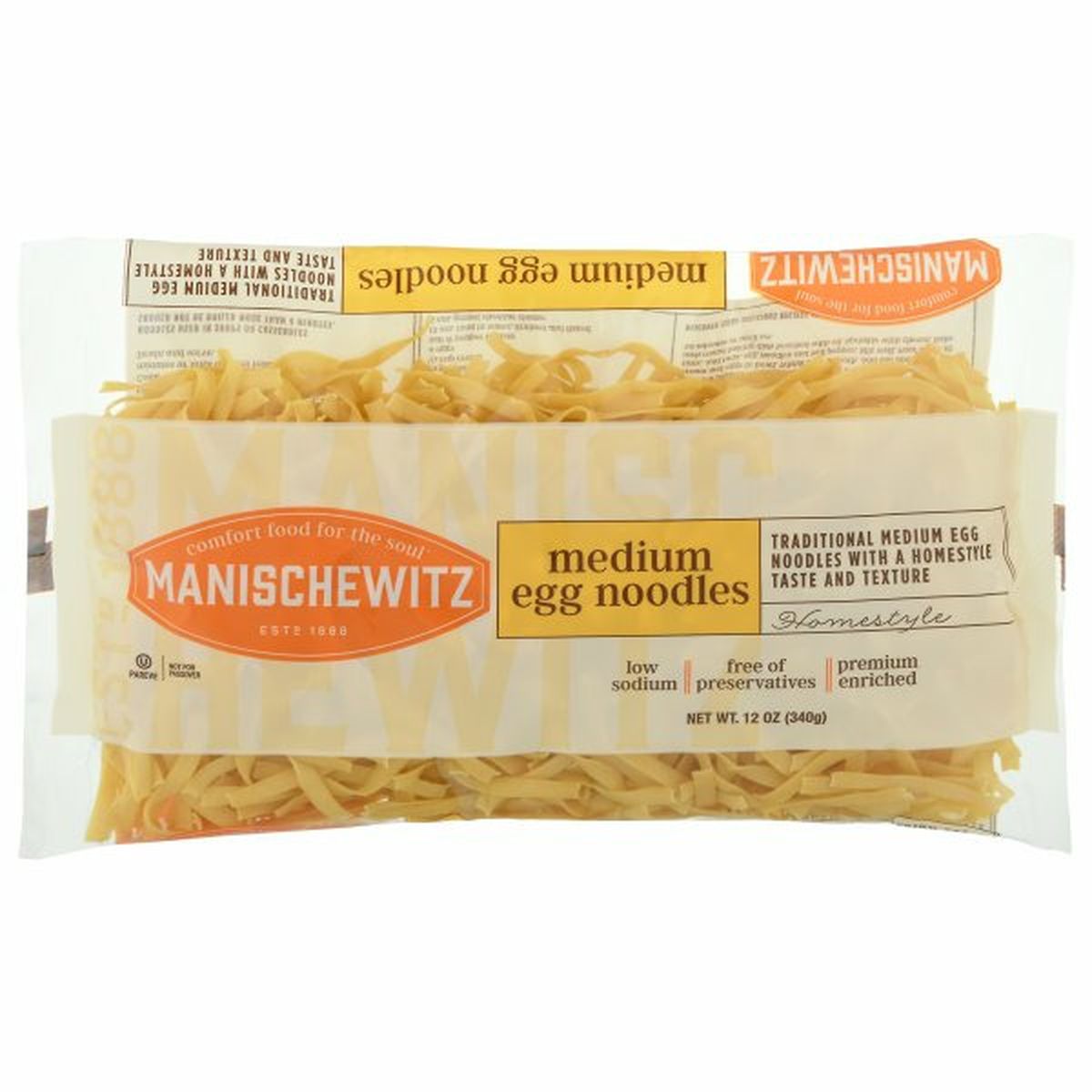 Calories in Manischewitz Egg Noodles, Homestyle, Medium