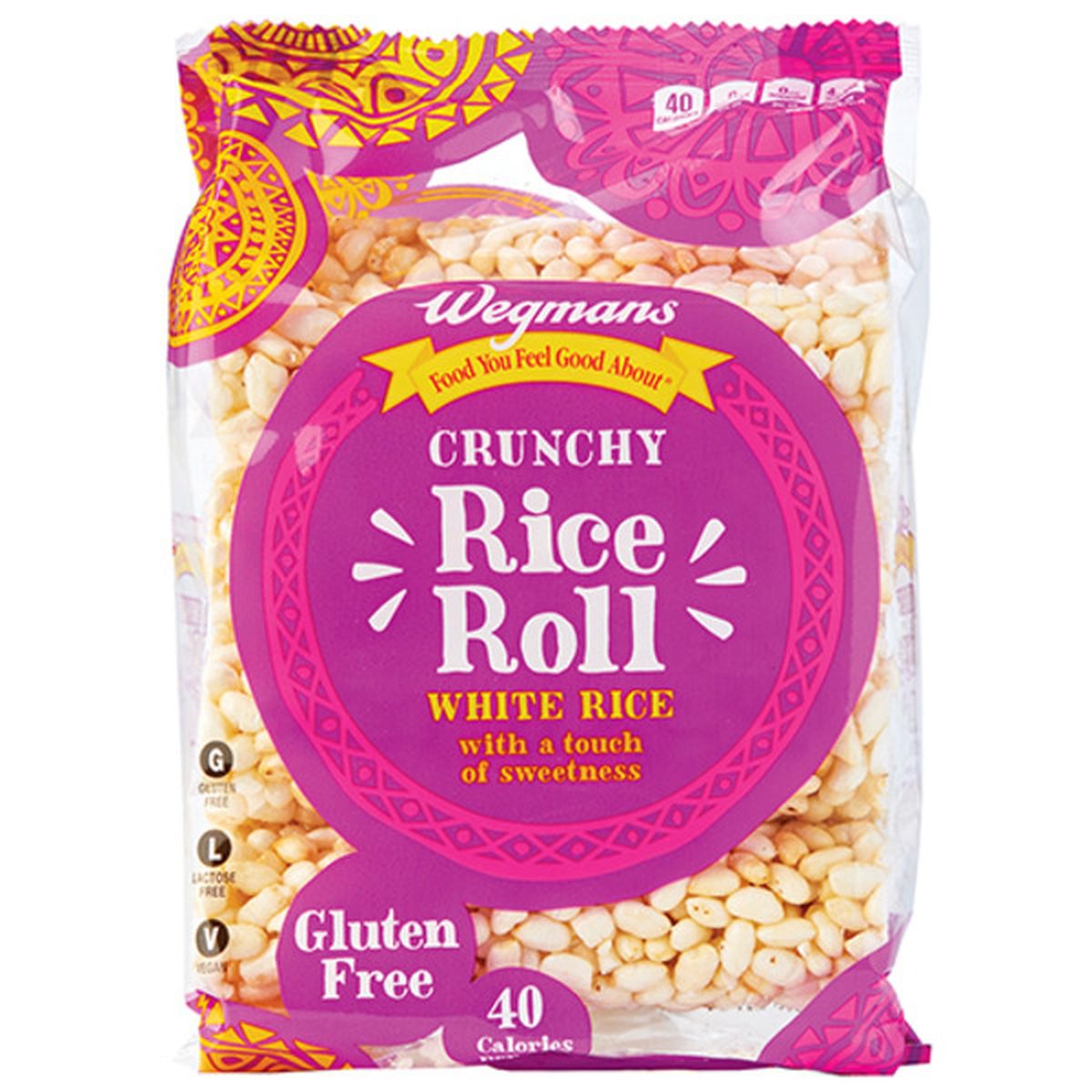 Calories in Wegmans Crunchy Rice Roll, White Rice
