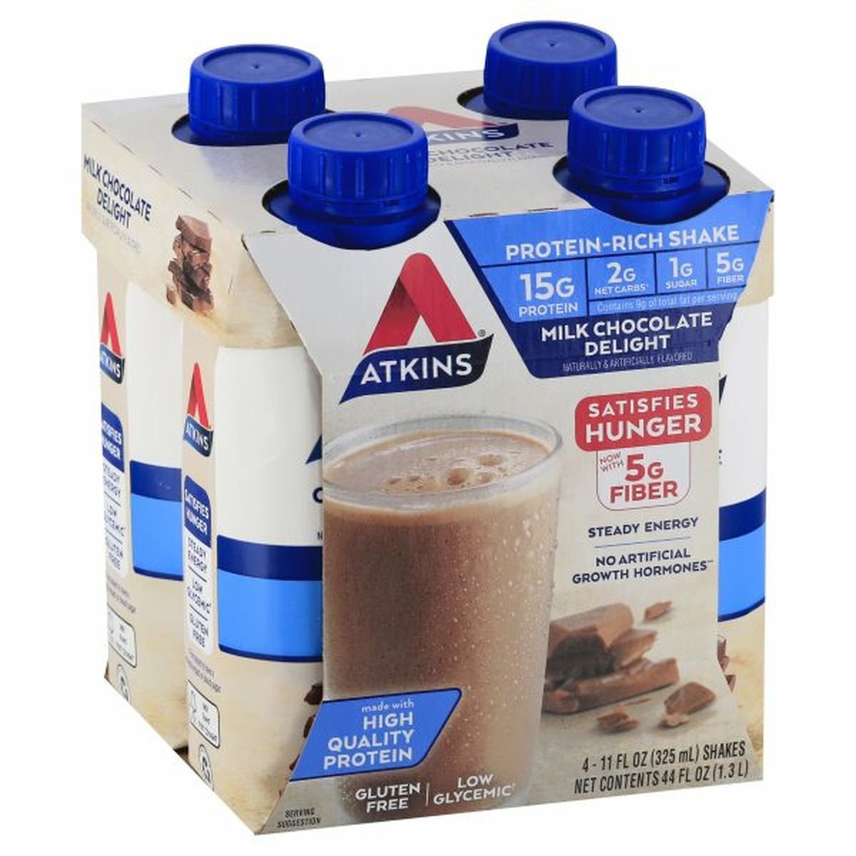 Calories in Atkins Protein-Rich Shake, Milk Chocolate Delight
