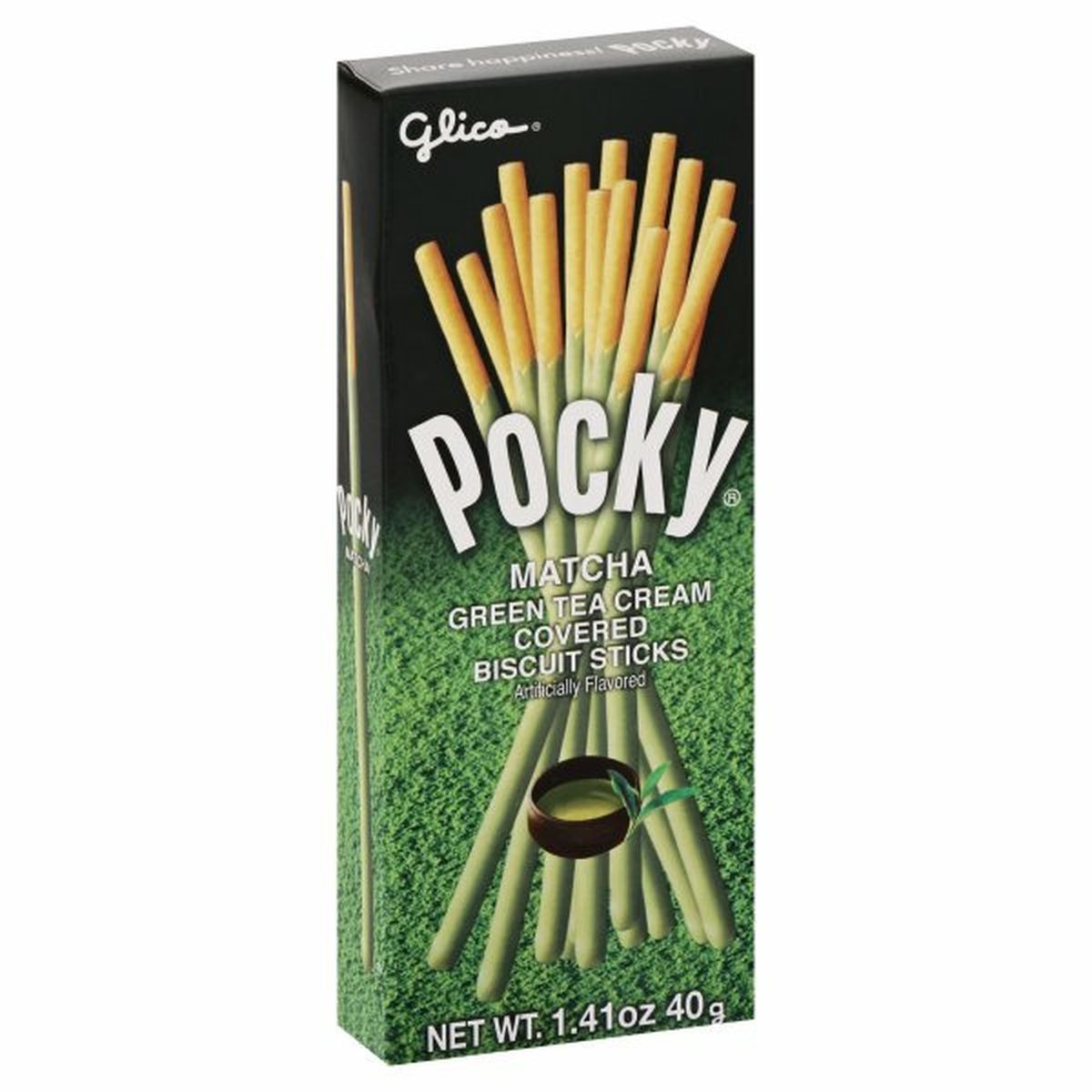 Calories in Pocky Covered Biscuit Sticks, Matcha Green Tea Cream