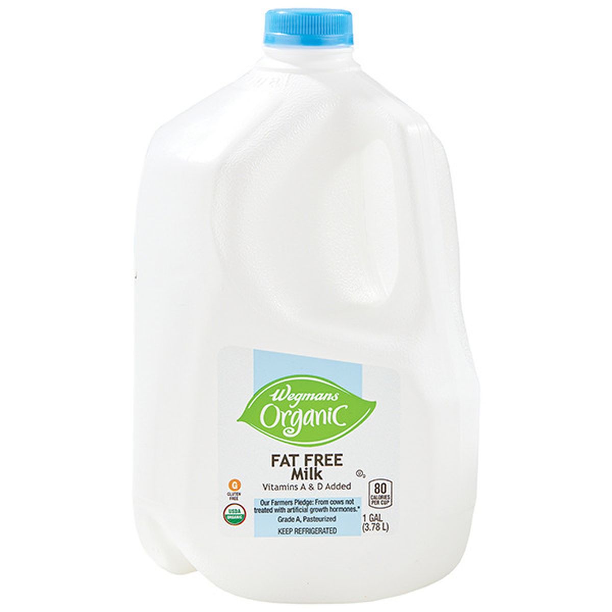 Calories in Wegmans Organic Fat Free Milk