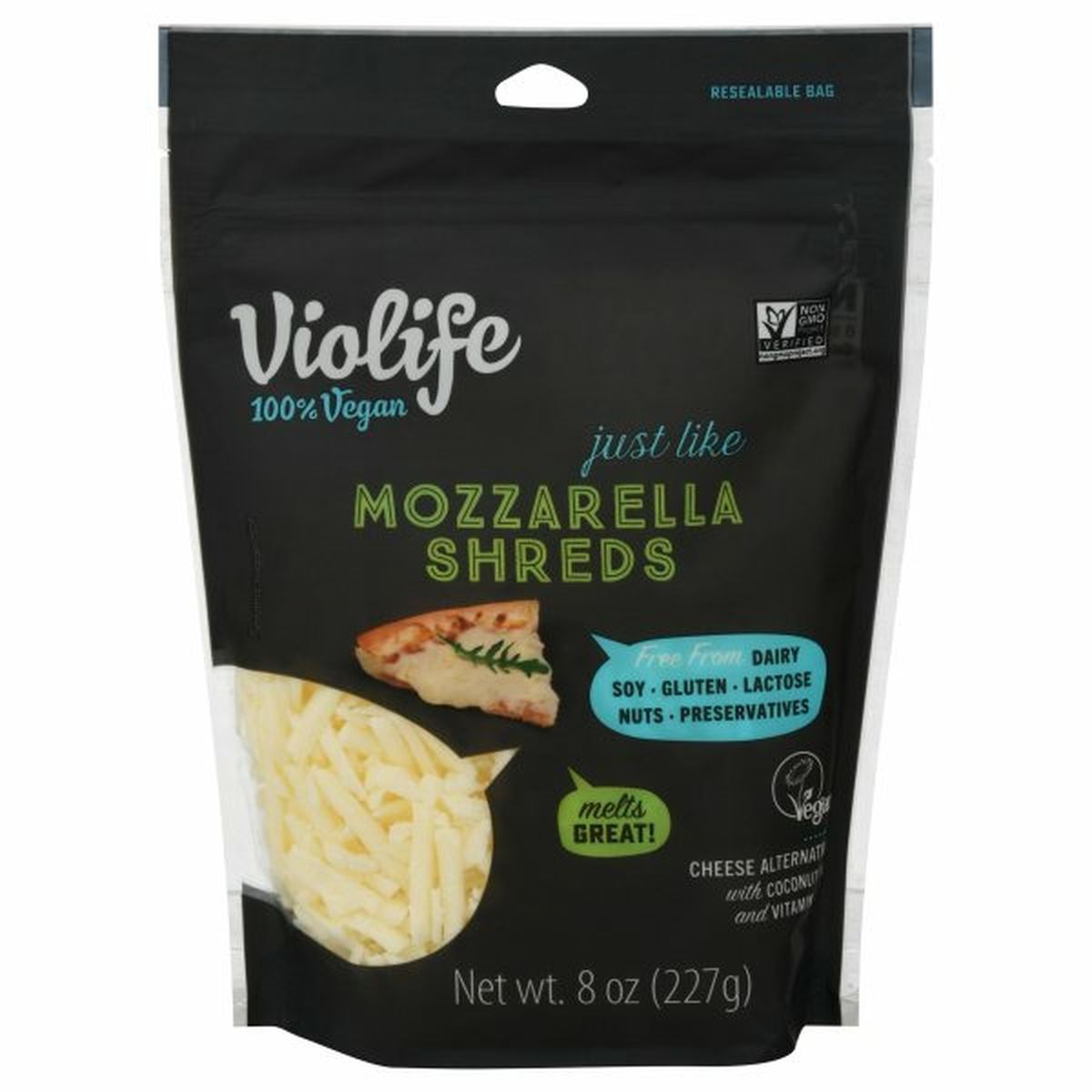 Calories in Violife Cheese Alternative, Mozzarella Shreds