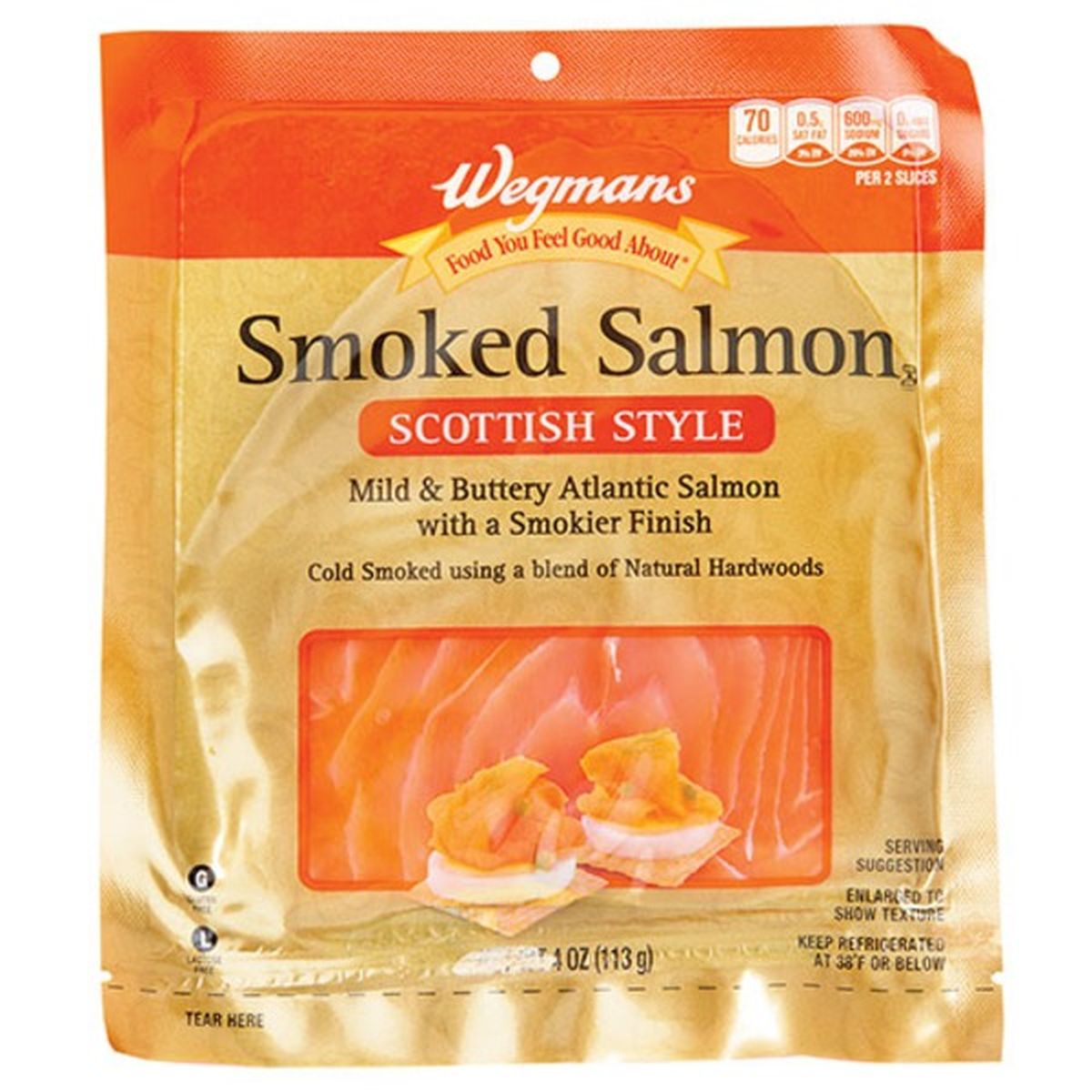 Calories in Wegmans Smoked Scottish Style Salmon