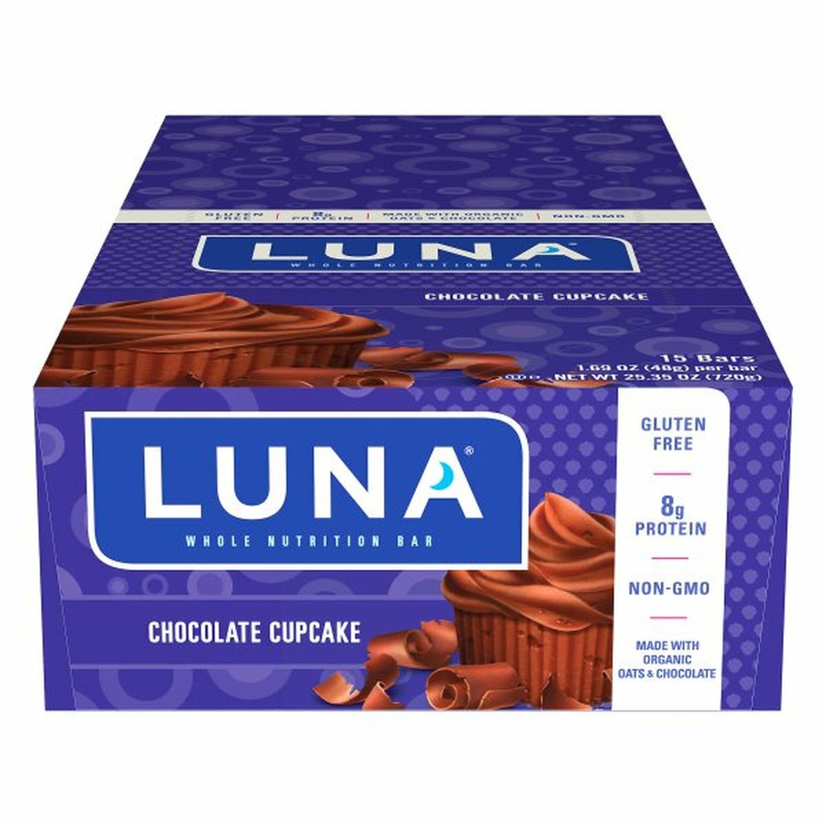 Calories in Luna Nutrition Bar, Chocolate Cupcake