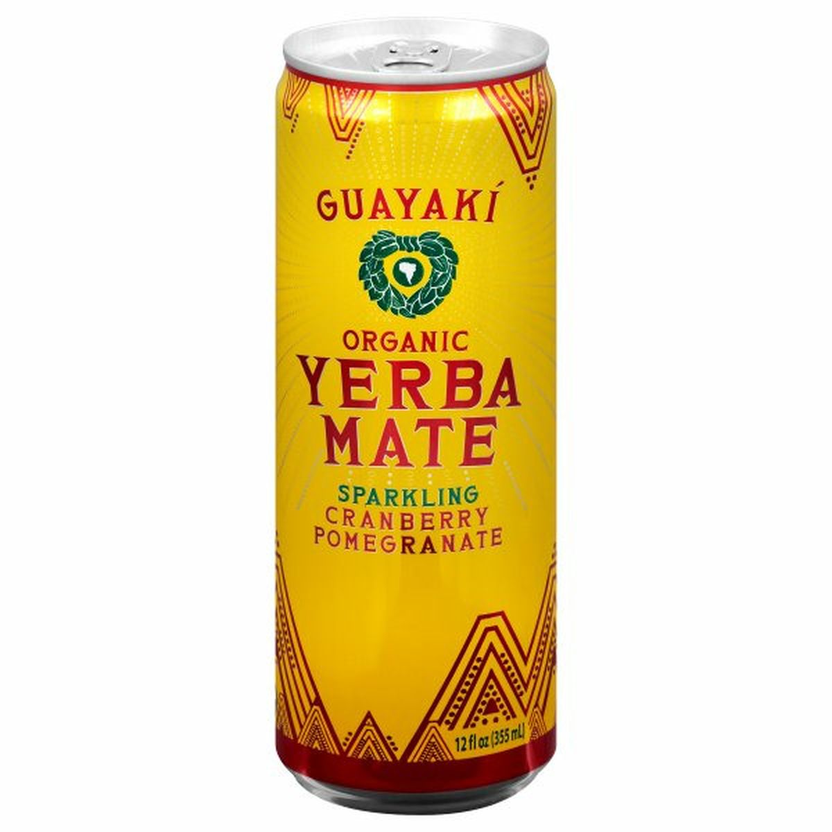 Calories in GuayakÃ­ Yerba Mate, Organic, Cranberry Pomegranate, Sparkling