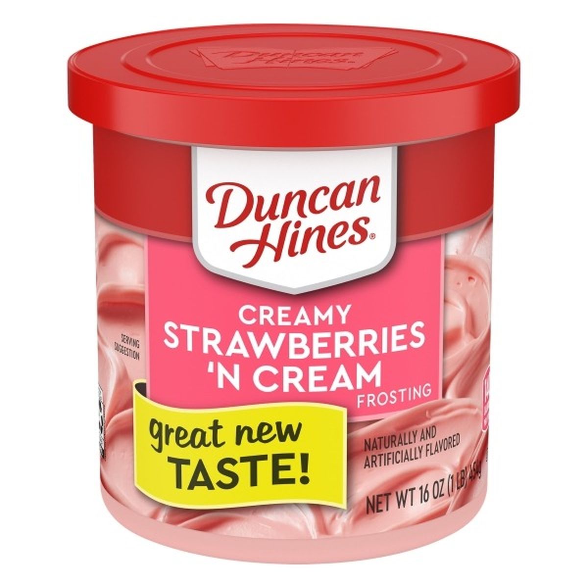 Calories in Duncan Hines Frosting, Strawberry N Cream, Creamy