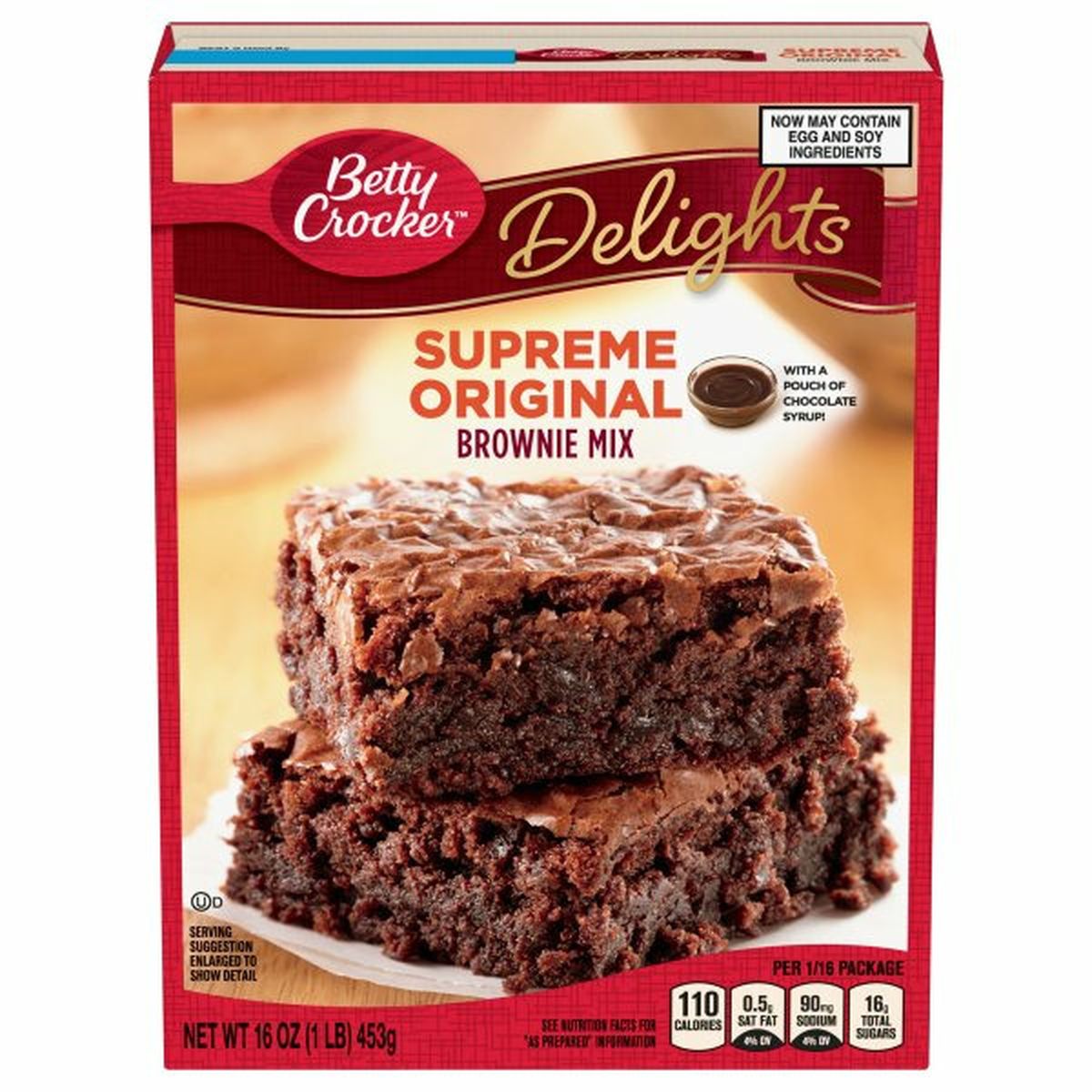 Calories in Betty Crocker Delights Brownie Mix, Supreme Original