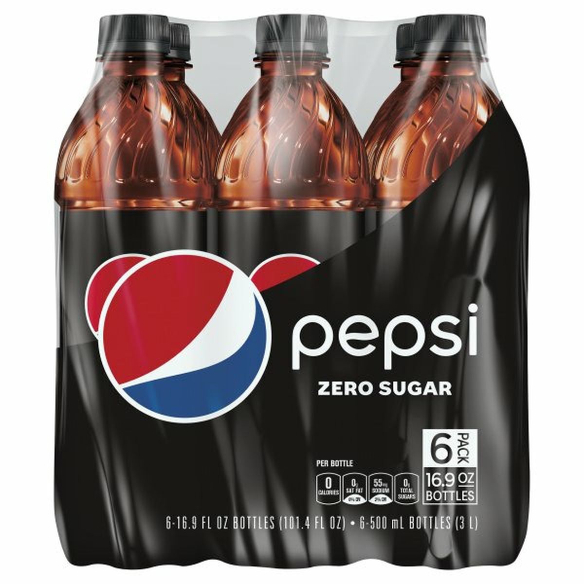 Calories in Pepsi Zero Sugar Soda, Cola
