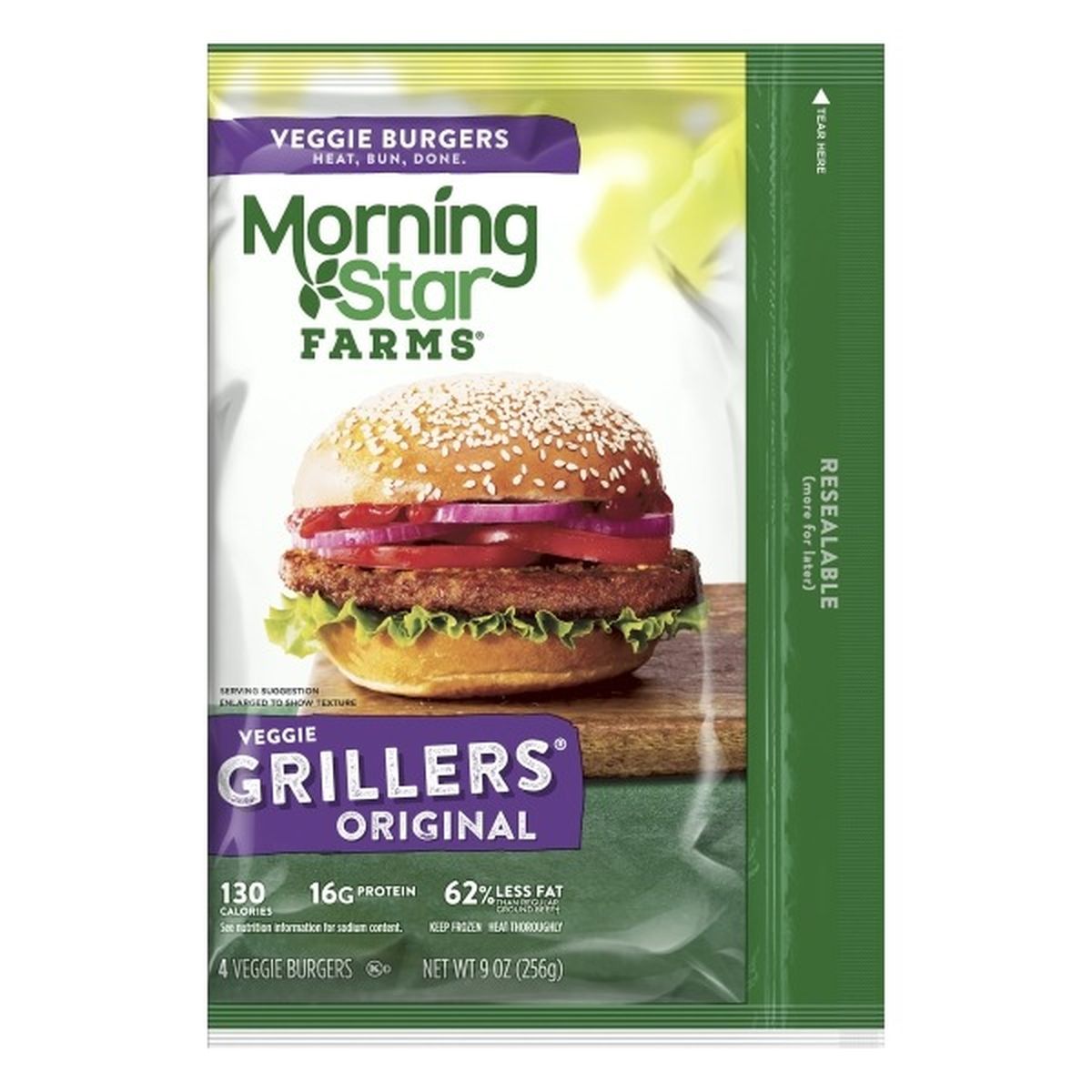 Calories in Morning Star Farms Veggie Burgers, Veggie Grillers Original