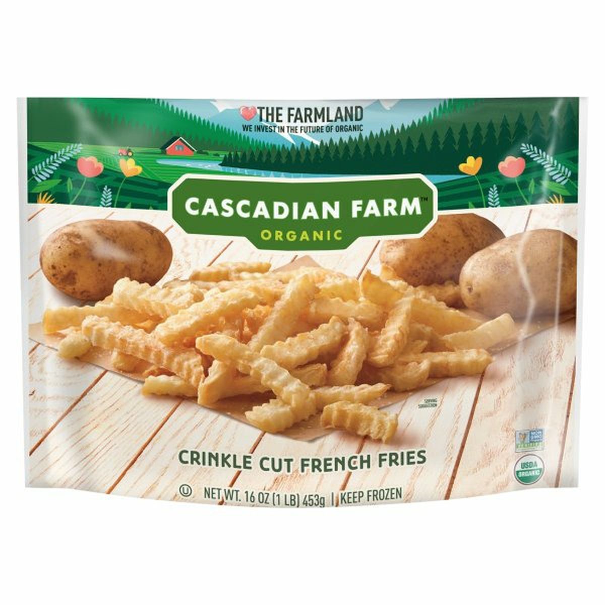 Calories in Cascadian Farm Organic French Fries, Crinkle Cut