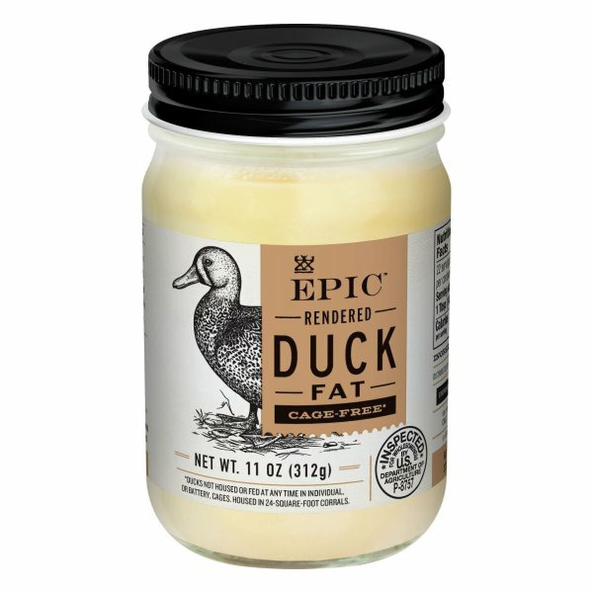 Calories in Epic Duck Fat, Rendered