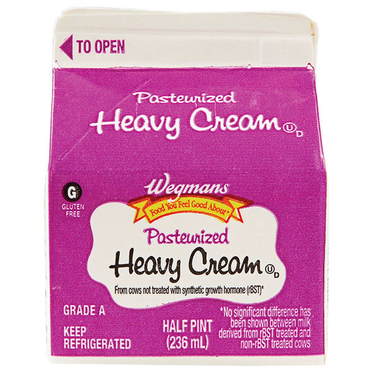 Calories in Wegmans Heavy Cream
