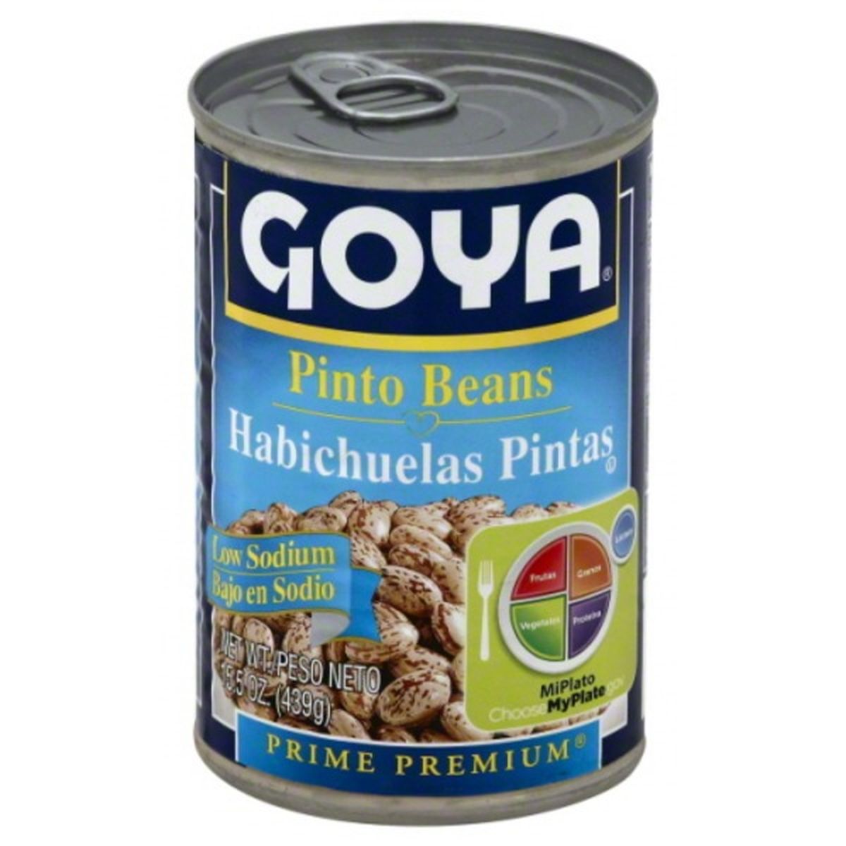 Calories in Goya Pinto Beans, Low Sodium