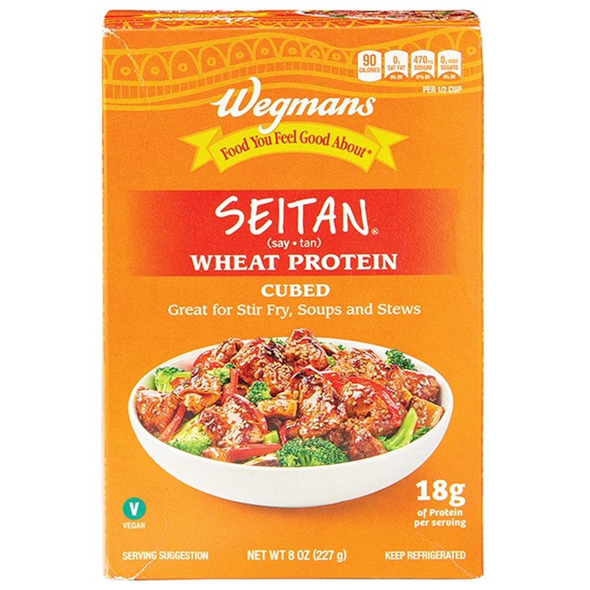 Calories in Wegmans Seitan, Original, Wheat Protein