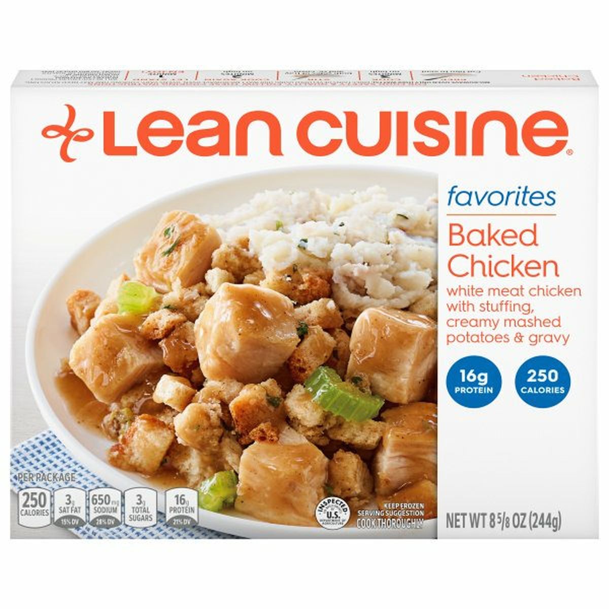 Calories in Lean Cuisine Favorites Chicken, Baked
