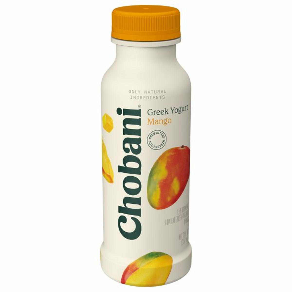 Calories in Chobani Yogurt Drink, Greek, Low-Fat, Mango