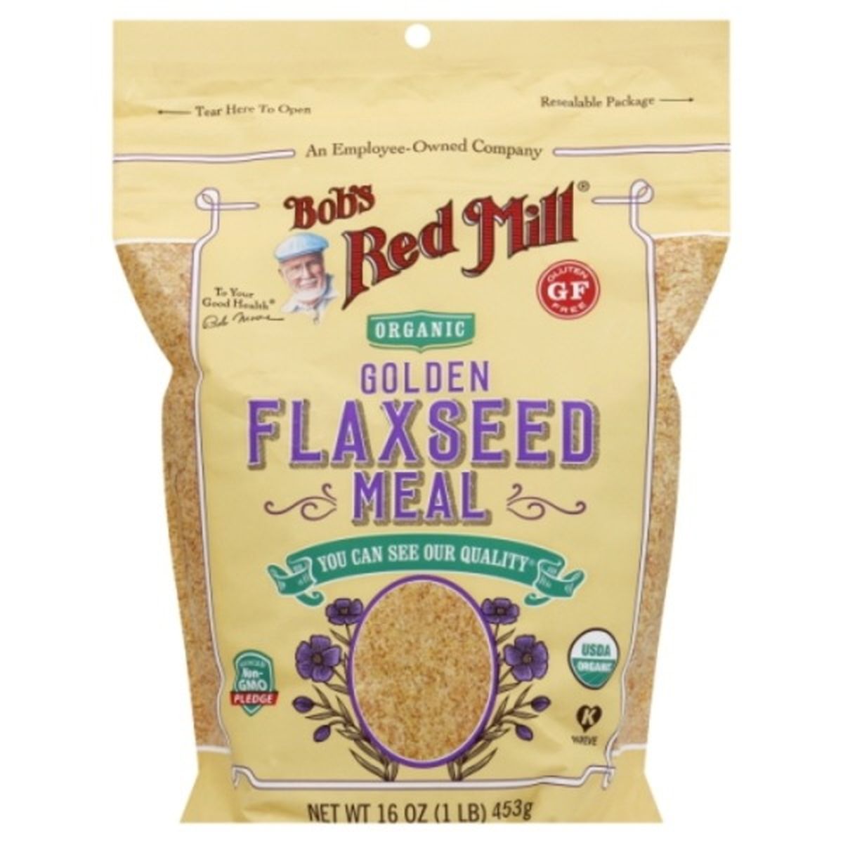 Calories in Bob's Red Mill Flaxseed Meal, Organic, Golden
