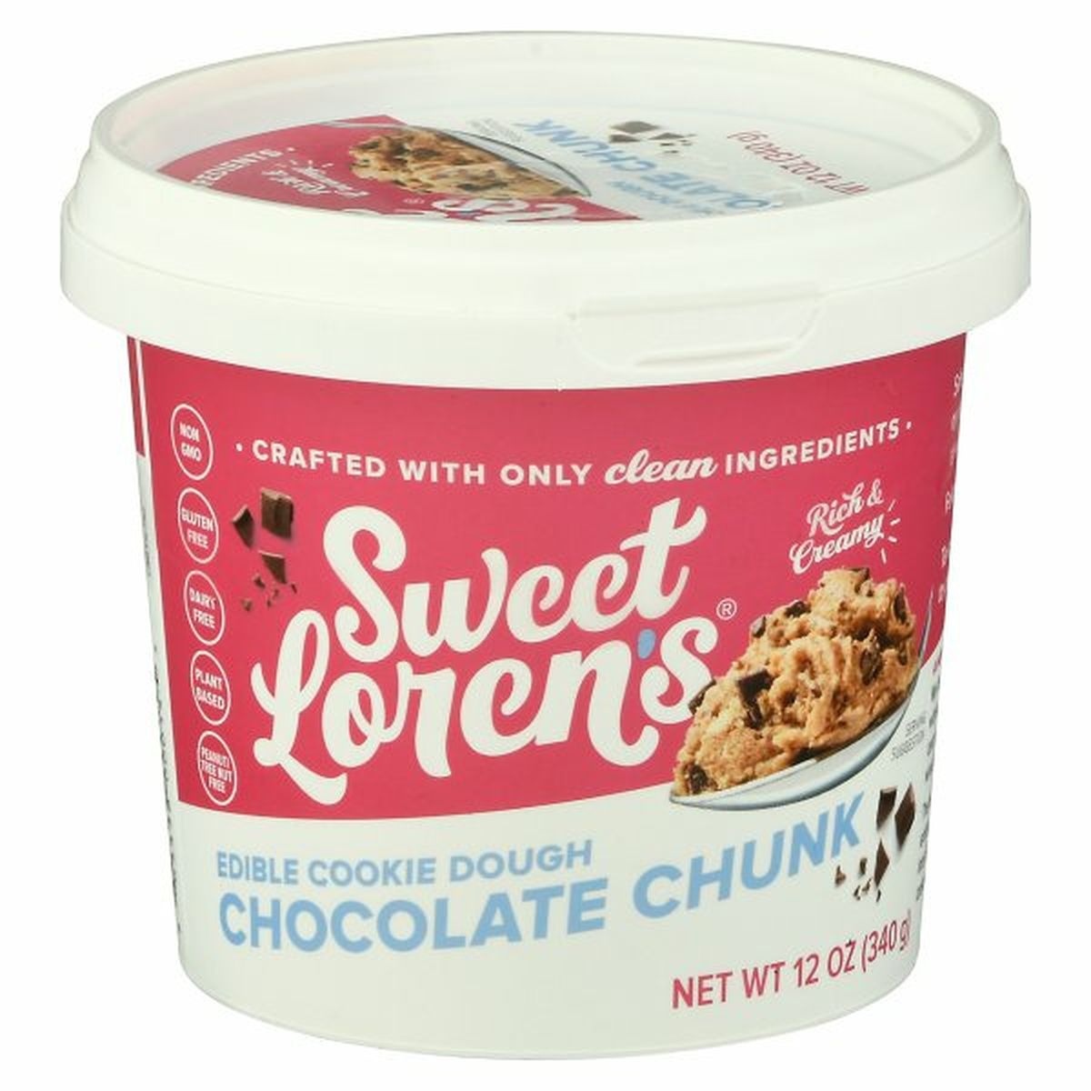 Calories in Sweet Loren's Edible Cookie Dough, Chocolate Chunk