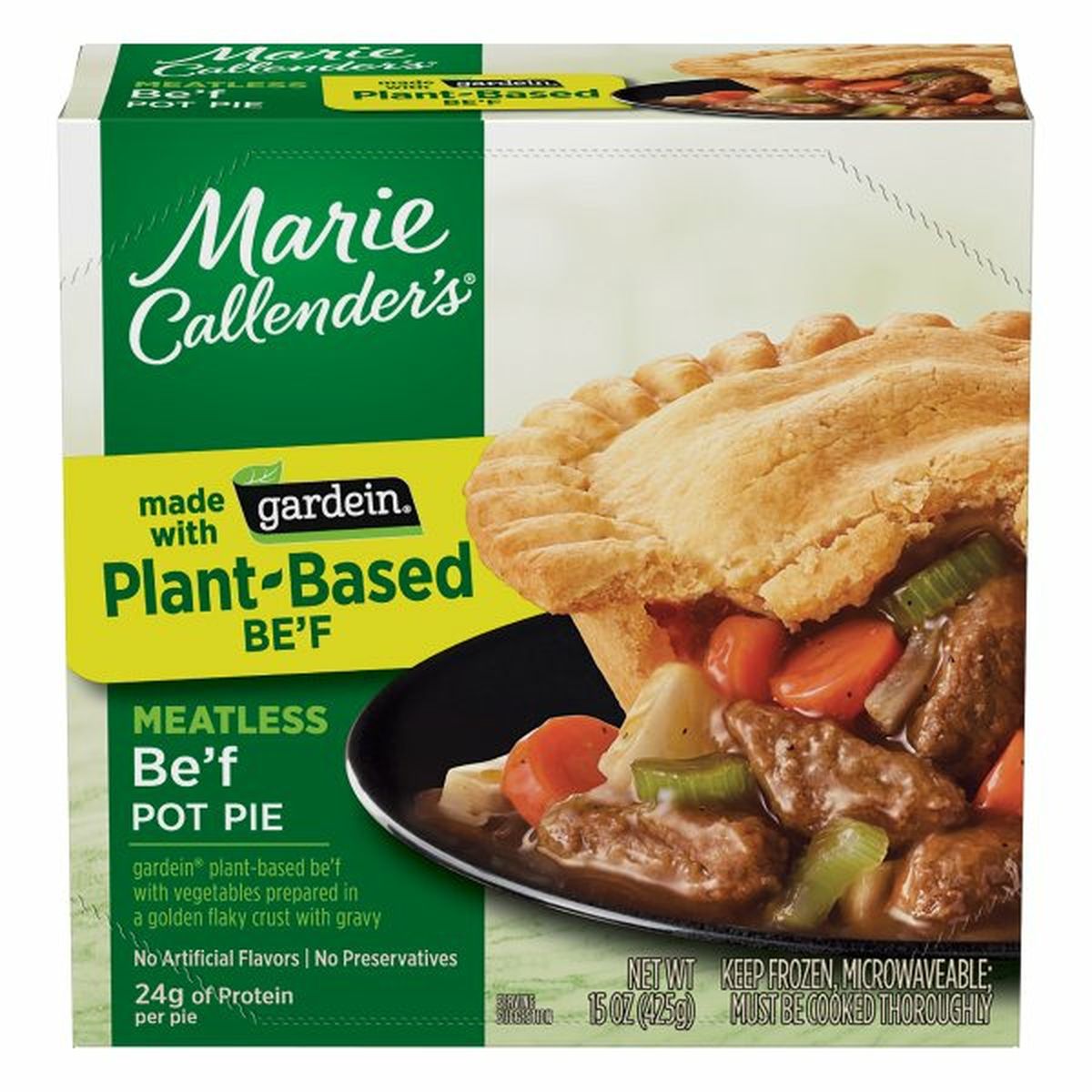 Calories in Marie Callender's Pot Pie, Be'f, Meatless