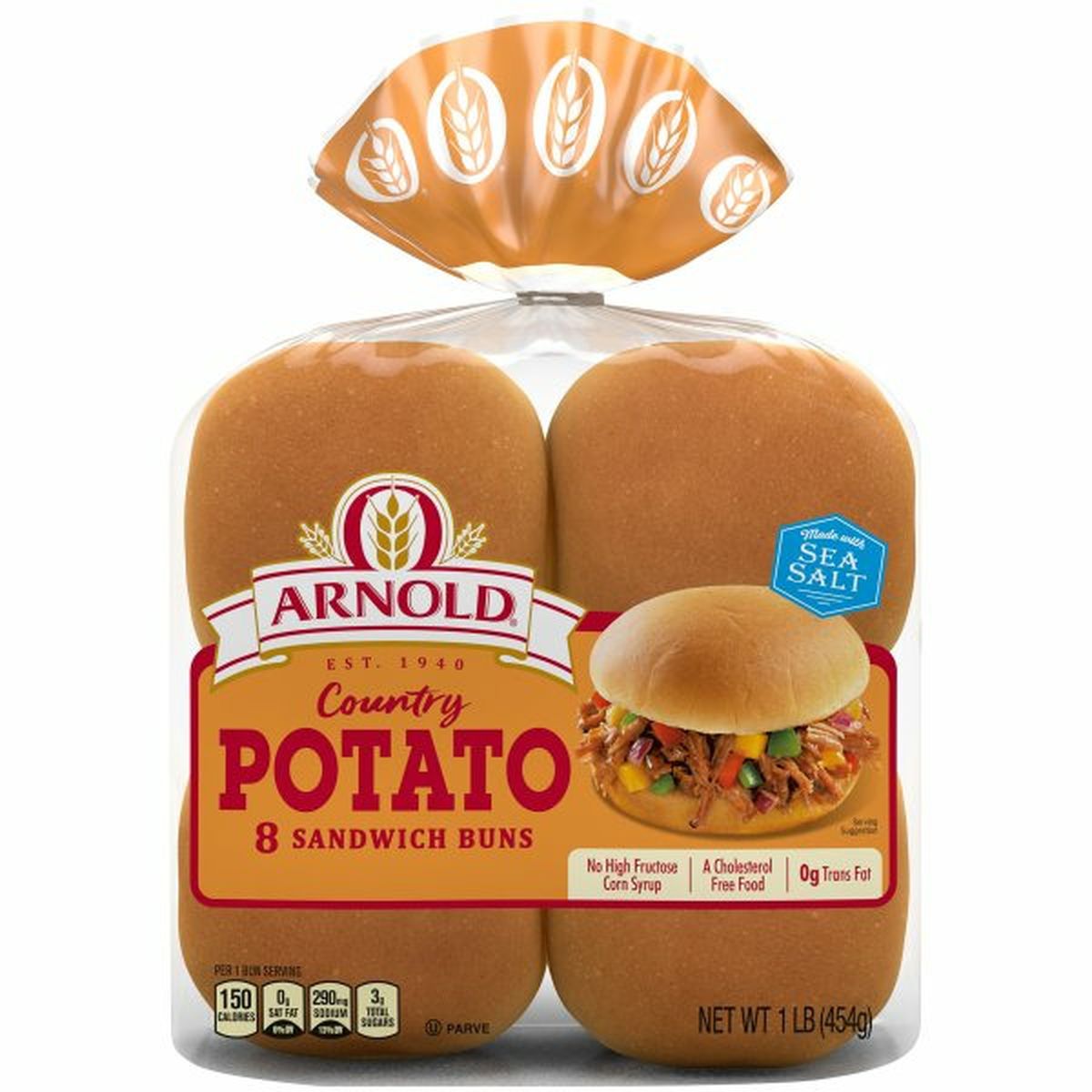 Calories in Brownberry/Arnold/Oroweat Country Potato Sandwich Buns