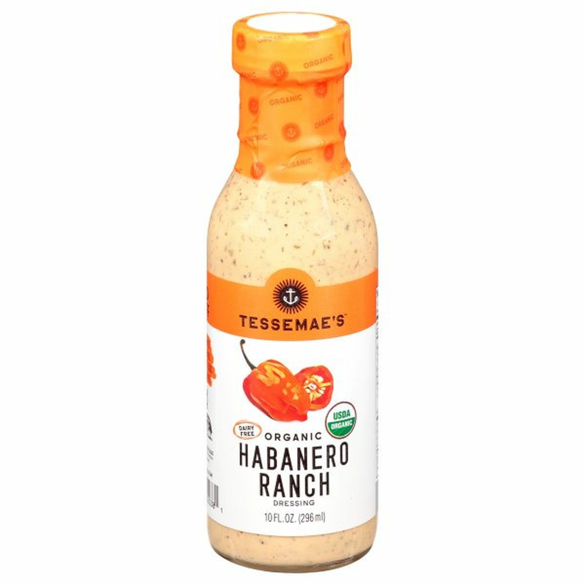 Calories in Tessemae's All Natural Dressing, Organic, Habanero Ranch