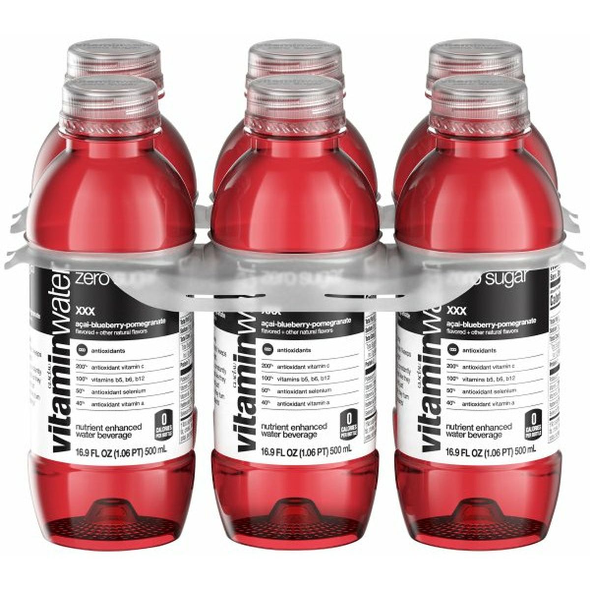 Calories in Glaceau Vitaminwater Zero Calorie Flavored Water