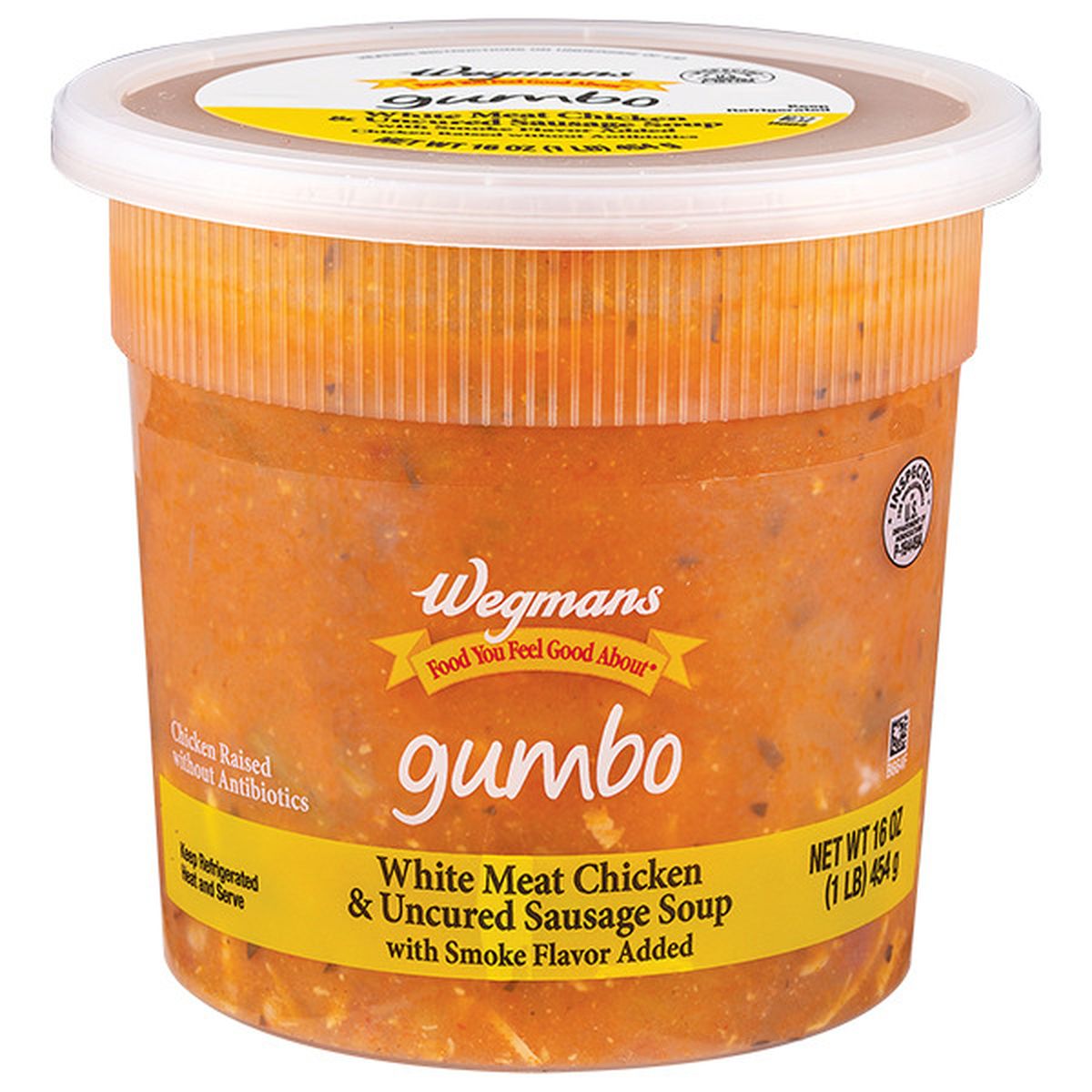 Calories in Wegmans Gumbo White Meat Chicken & Uncured Sausage Soup