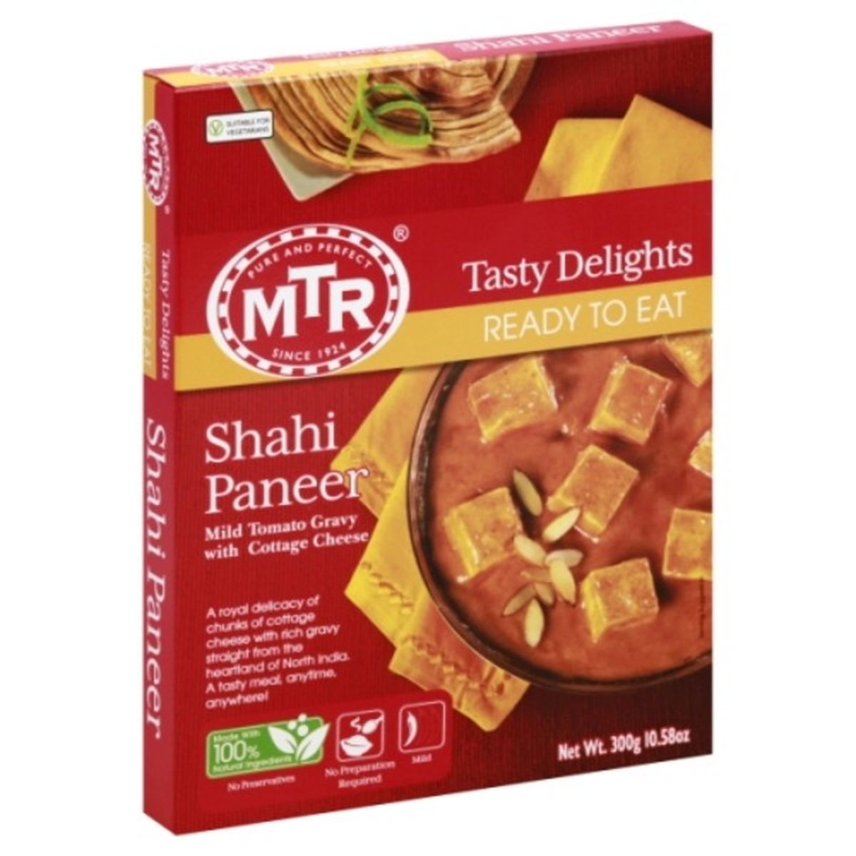 Calories in MTR Tasty Delights Shahi Paneer, Ready to Eat