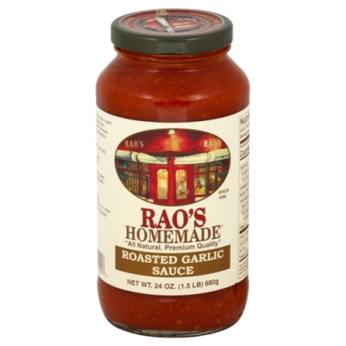 Calories in Rao's Homemade Homemade Roasted Garlic Sauce ...