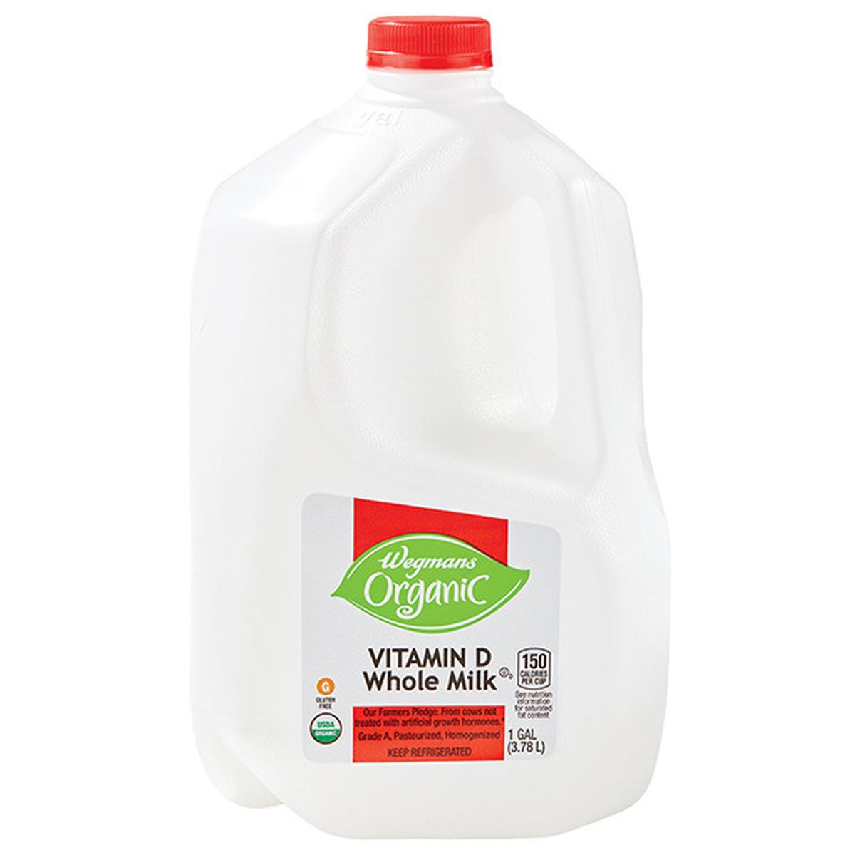 Calories in Wegmans Organic Vitamin D Whole Milk