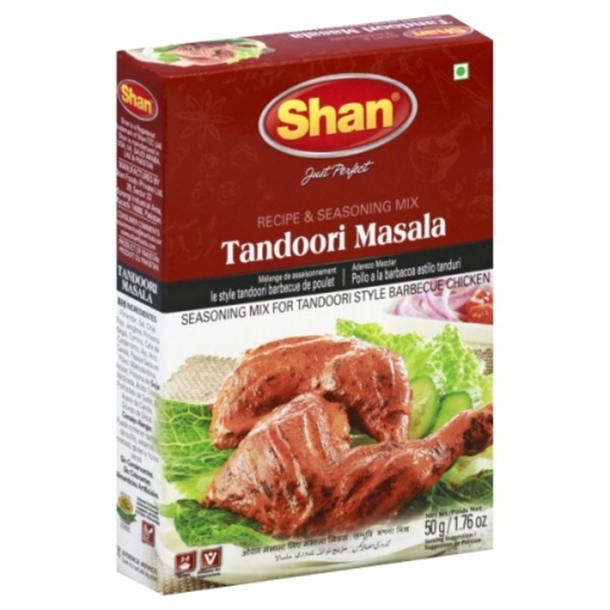 Calories in Shan Recipe & Seasoning Mix, Tandoori Masala