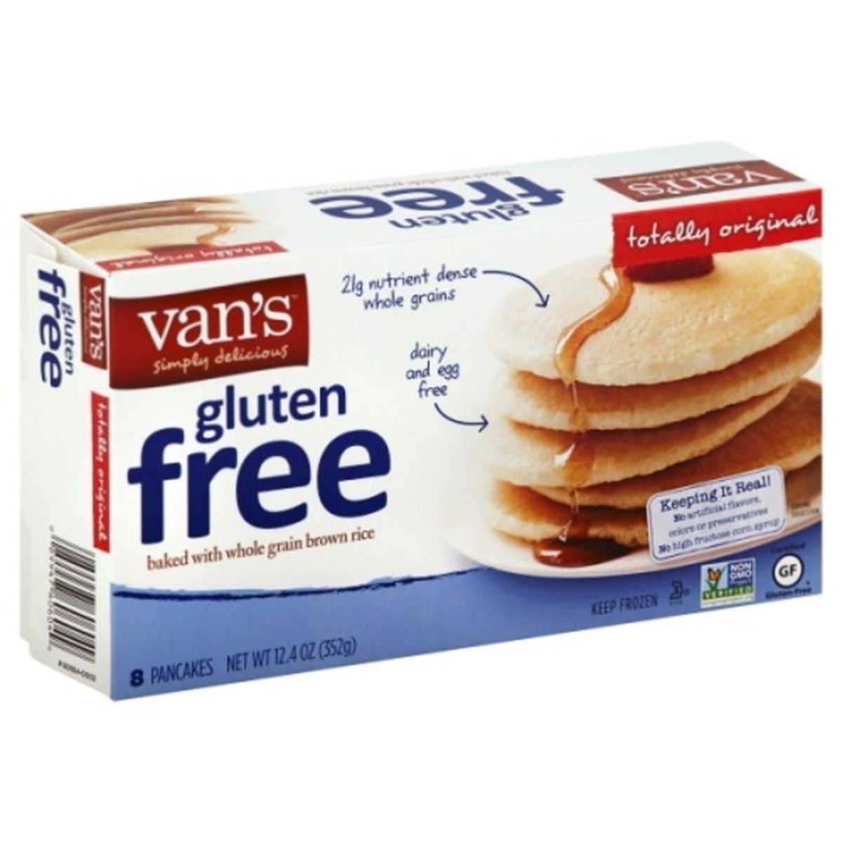 Calories in Van's Pancakes, Gluten Free, Totally Original