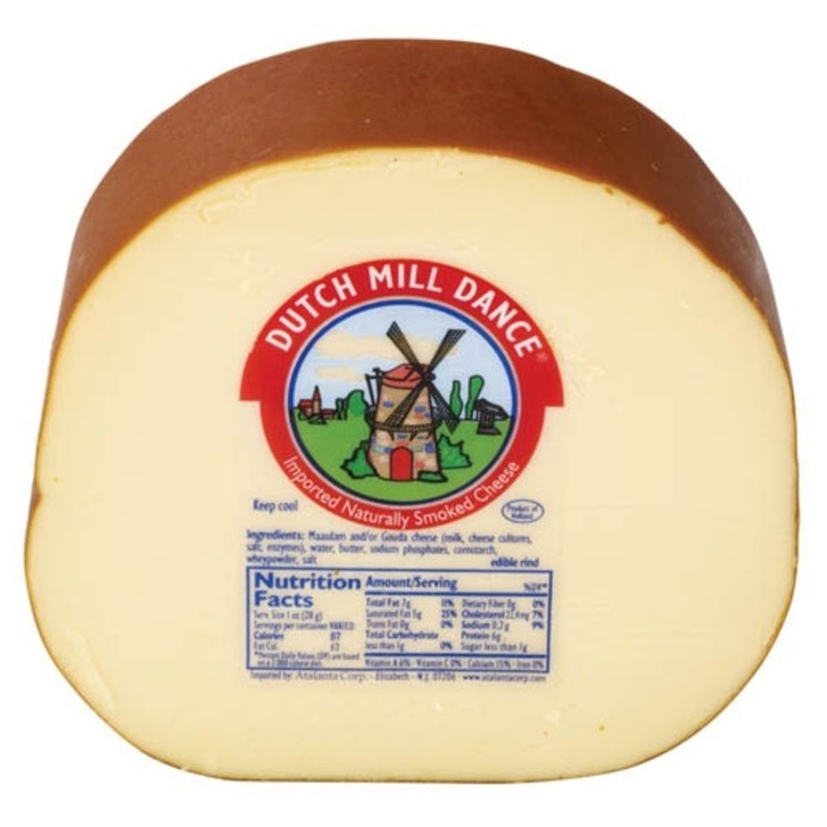 Calories in Dutch Mill Dance Smoked Gouda Cheese