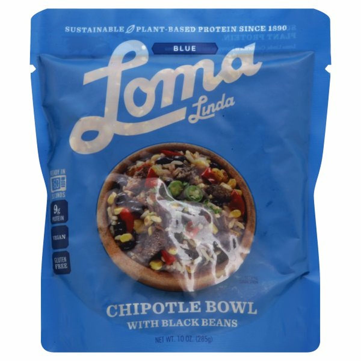 Calories in Loma Linda Chipotle Bowl, with Black Beans, Blue
