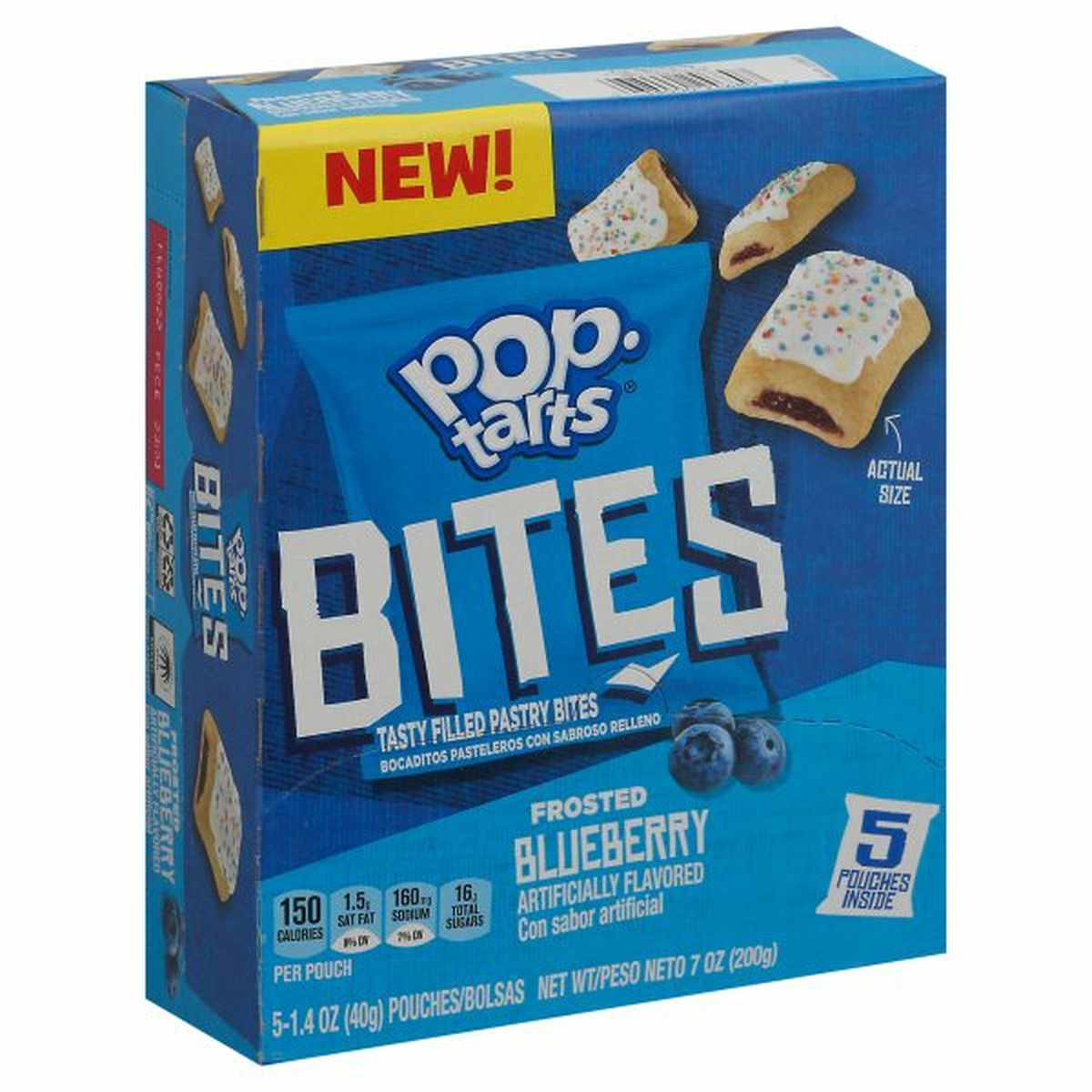 Calories in Kellogg's Pop-Tarts Bites Bites, Frosted Blueberry